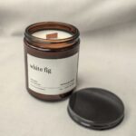 soynaturalcandlewoodenwickamberglassjar