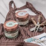 giftboxwithspicesseasaltrecipesapronlinenservingtoolskitchencooking