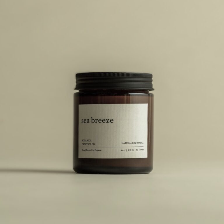 seabreezesoynaturalcandlewoodenwickamberglassjar