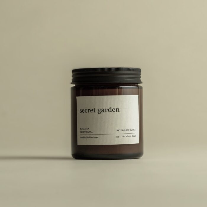 secretgardensoynaturalcandlewoodenwickamberglassjar